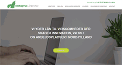 Desktop Screenshot of nordjysklaanefond.dk